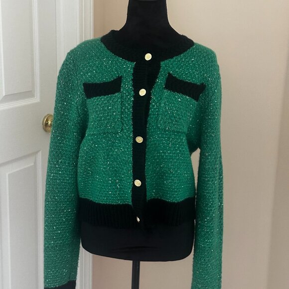 Urban Revivo cardigan in green color size L - Picture 2 of 2